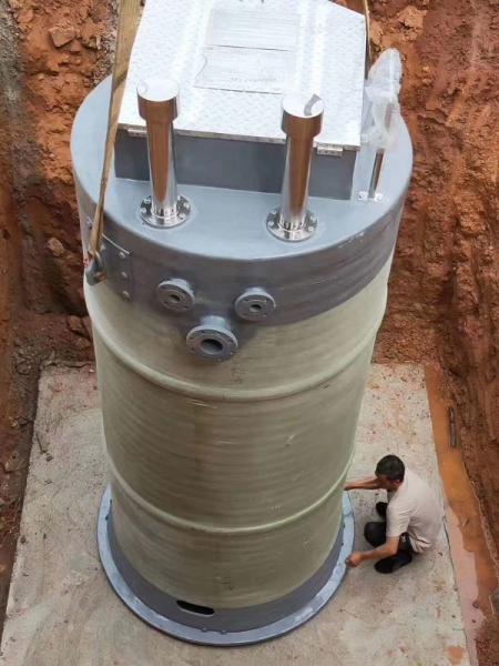 南充峨眉山一体化提升泵安装